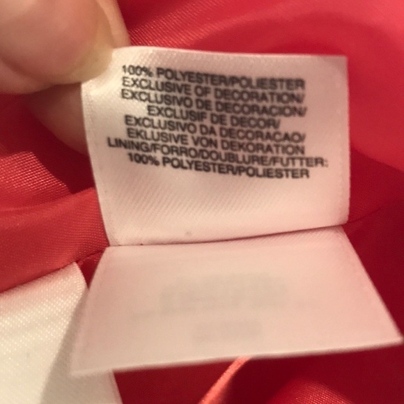 Nwt Le Suit tropical blooms papaya white blazer jacket size 10 - Picture 11 of 11